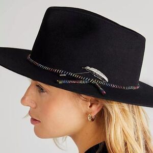 Free People Faith Feather Felt Hat